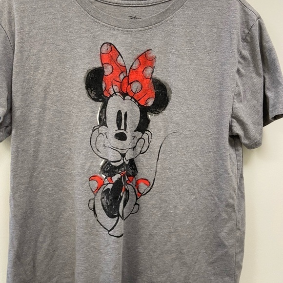 Disney Mini mouse grey t-shirt size Large - Picture 1 of 4